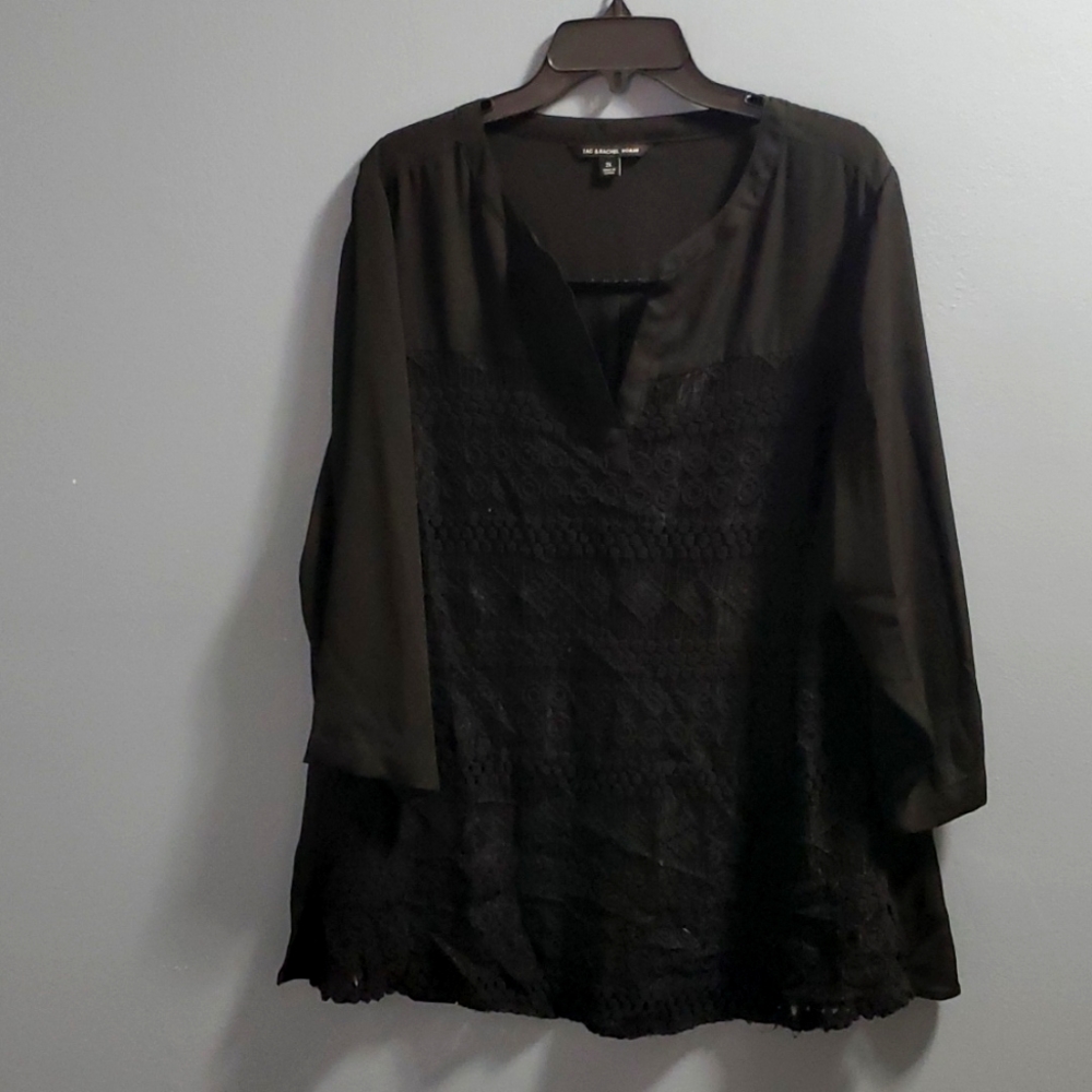 Lace overlay top